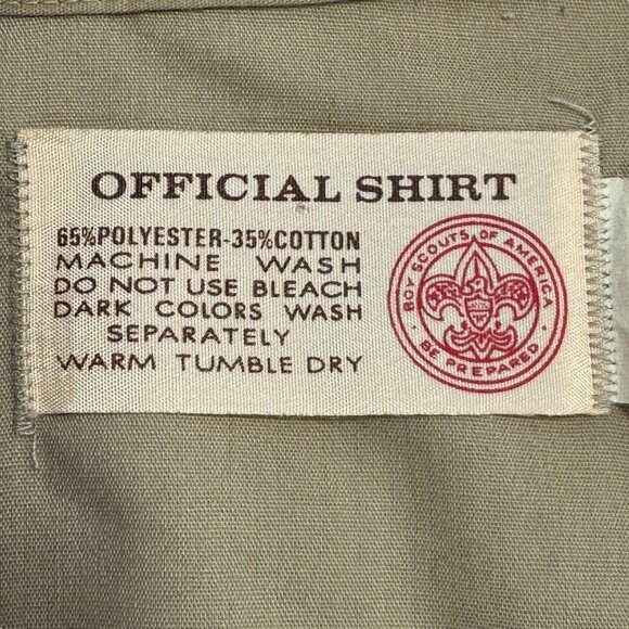 Vtg 80s Boy Scouts America Official Patrol Leader Shirt S Patches Uniform *READ* - Picture 2 of 12